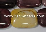 CMK268 15.5 inches 22*30mm rectangle mookaite gemstone beads