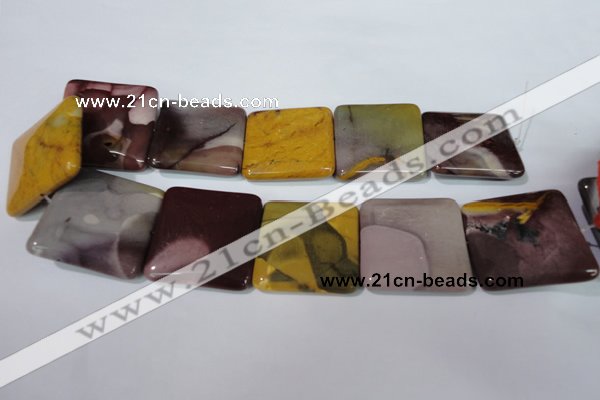 CMK276 15.5 inches 40*40mm square mookaite gemstone beads