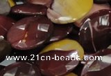 CMK28 15.5 inches 30*40mm faceted oval mookaite beads wholesale