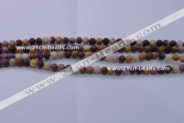 CMK291 15.5 inches 6mm round matte mookaite beads wholesale