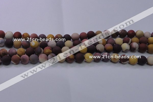 CMK293 15.5 inches 10mm round matte mookaite beads wholesale