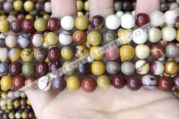 CMK347 15.5 inches 8mm round mookaite jasper beads wholesale