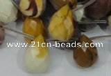 CMK35 15.5 inches 13*18mm faceted teardrop mookaite beads wholesale