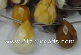 CMK36 15.5 inches 18*25mm faceted teardrop mookaite beads wholesale