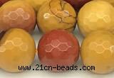 CMK362 15 inches 10mm faceted round mookaite beads wholesale