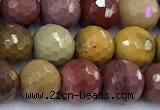 CMK371 15 inches 6mm faceted round mookaite gemstone beads