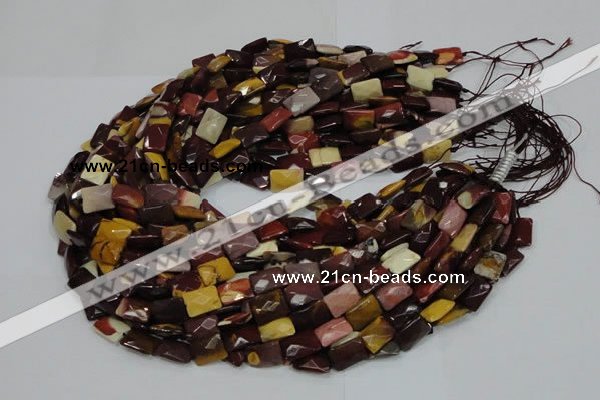 CMK38 15.5 inches 13*18mm faceted rectangle mookaite beads wholesale