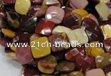 CMK40 15.5 inches 10*10mm faceted square mookaite beads wholesale