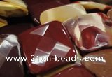 CMK44 15.5 inches 40*40mm faceted square mookaite beads wholesale