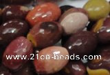 CMK46 15.5 inches 13*18mm faceted rice mookaite beads wholesale