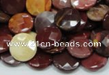 CMK52 15.5 inches 12mm faceted coin mookaite beads wholesale