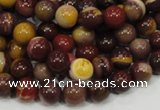 CMK58 15.5 inches 8mm round mookaite gemstone beads wholesale