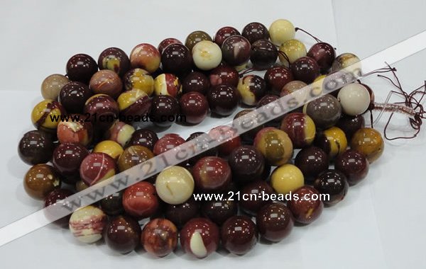 CMK61 15.5 inches 20mm round mookaite gemstone beads wholesale