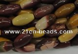 CMK66 15.5 inches 10*20mm rice mookaite gemstone beads wholesale