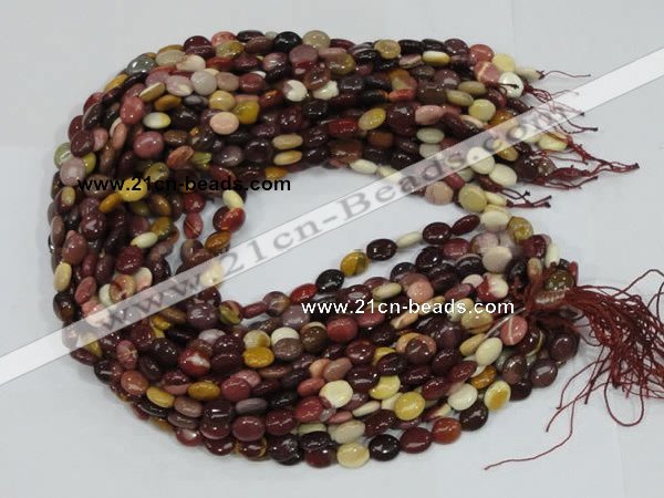 CMK73 15.5 inches 8*10mm oval mookaite gemstone beads wholesale