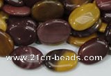 CMK74 15.5 inches 10*15mm oval mookaite gemstone beads wholesale