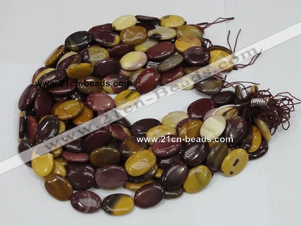 CMK74 15.5 inches 10*15mm oval mookaite gemstone beads wholesale