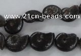 CMM50 15.5 inches 10*14mm - 12*16mm ammonite gemstone beads