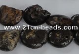 CMM51 15.5 inches 13*18mm - 15*20mm ammonite gemstone beads