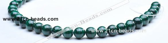 CMN06 10mm round A grade natural malachite  beads wholesale