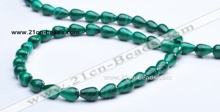 CMN09 A grade 5*7mm teardrop natural malachite beads Wholesale