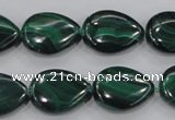 CMN102 15.5 inches 15*20mm flat teardrop natural malachite beads