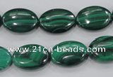 CMN103 15.5 inches 12*16mm oval natural malachite beads wholesale