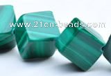 CMN14 A grade cubic 8*8mm natural malachite beads Wholesale