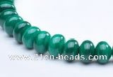 CMN16 A grade 4*6mm roundel natural malachite beads Wholesale