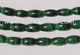 CMN210 15.5 inches 5*9mm rice natural malachite beads wholesale