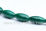 CMN22 6*14mm rice A grade natural malachite beads wholesale