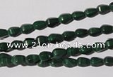 CMN228 15.5 inches 4*6mm faceted teardrop natural malachite beads