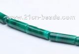 CMN24 5*13mm column shape A grade natural malachite beads