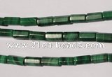 CMN240 15.5 inches 4*8mm faceted tube natural malachite beads