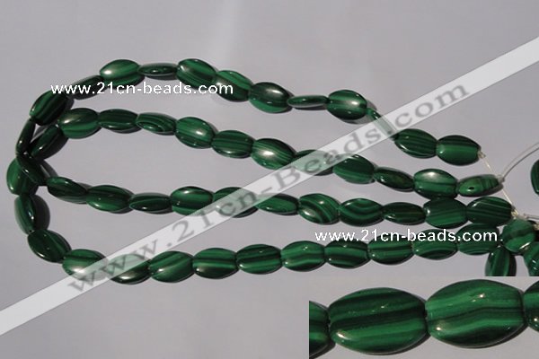 CMN267 15.5 inches 12*16mm flat drum natural malachite beads wholesale