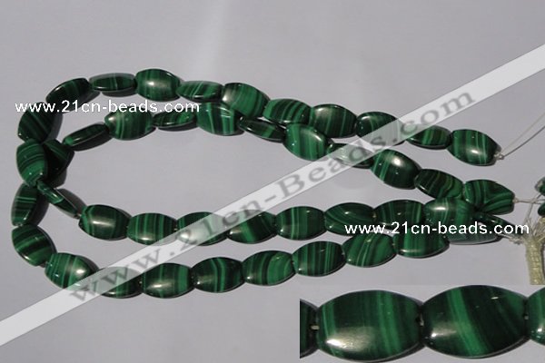 CMN268 15.5 inches 13*18mm flat drum natural malachite beads wholesale