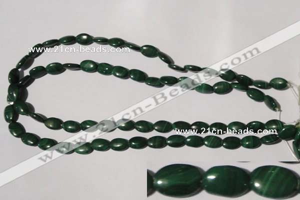 CMN270 15.5 inches 8*12mm oval natural malachite beads wholesale