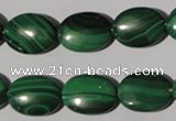 CMN273 15.5 inches 12*16mm oval natural malachite beads wholesale