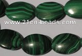 CMN274 15.5 inches 13*18mm oval natural malachite beads wholesale