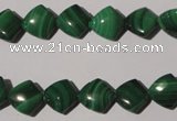 CMN289 15.5 inches 10*10mm trapezoid natural malachite beads