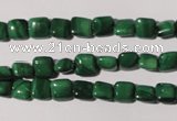 CMN291 15.5 inches 6*6mm square natural malachite beads wholesale