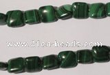 CMN292 15.5 inches 8*8mm square natural malachite beads wholesale