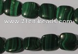 CMN294 15.5 inches 12*12mm square natural malachite beads wholesale