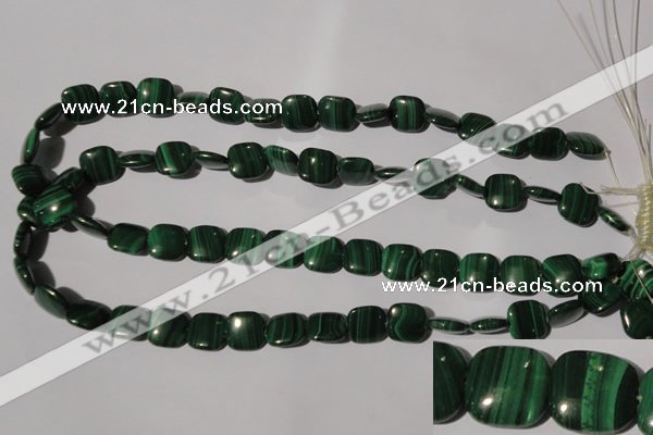 CMN294 15.5 inches 12*12mm square natural malachite beads wholesale