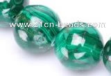 CMN30 AB grade 20mm round natural malachite beads Wholesale