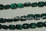 CMN300 15.5 inches 6*8mm rectangle natural malachite beads wholesale