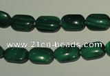 CMN303 15.5 inches 8*12mm rectangle natural malachite beads wholesale