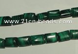 CMN310 15.5 inches 6*8mm rectangle natural malachite beads wholesale