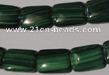 CMN316 15.5 inches 13*18mm rectangle natural malachite beads wholesale