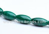 CMN32 8*12mm rice A grade natural malachite beads wholesale